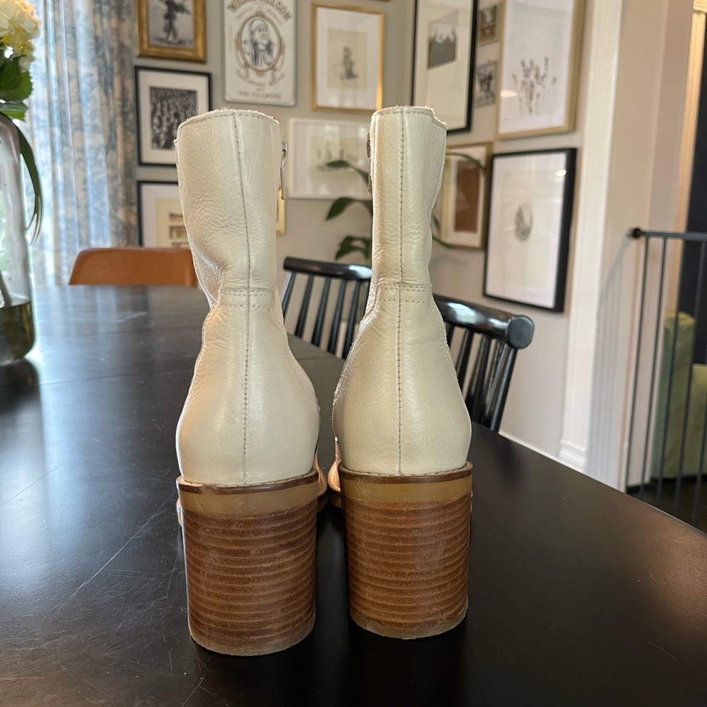 Seychelles turbulent Cream Heeled Boots - Picture 5 of 5
